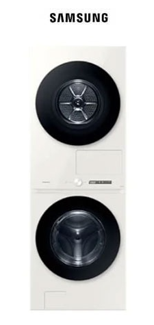 삼성전자 BESPOKE 그랑데 AI 원바디 Top-Fit 세탁기 + 건조기 세트 WF2522HDEEA 25kg + 22kg