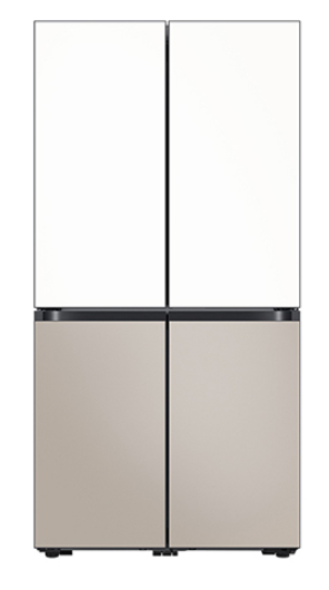 삼성전자 4도어 냉장고 Bespoke(fixed) 프리스탠딩 모노 일반형 884L RM70F90Q2ZG 에센셜화이트 베이지