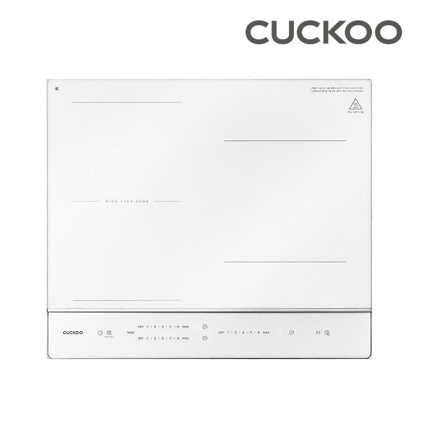 쿠쿠전자 화이트 인덕션 전기레인지 3구 CIR-E301FAW